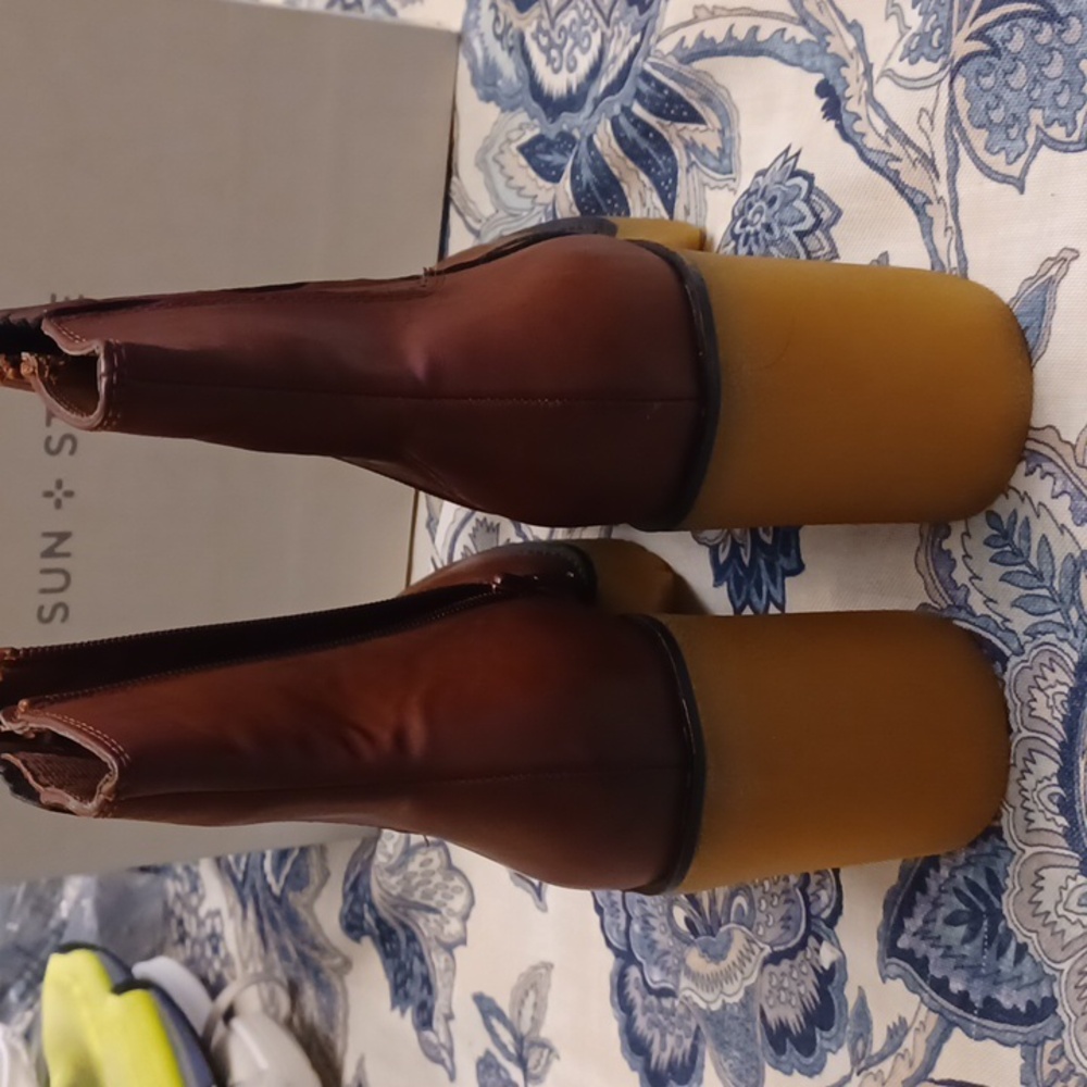 SUN + STONE LENIIP MAHOGNY SM WOMEN'S SZ 5 - 11 ANKLE BOOTS NWB - Picture 9 of 13